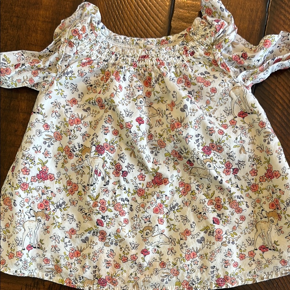 Baby Gap Disney baby Bambie Dress with Floral Print